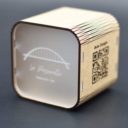 Photophore personnalisé avec bougie